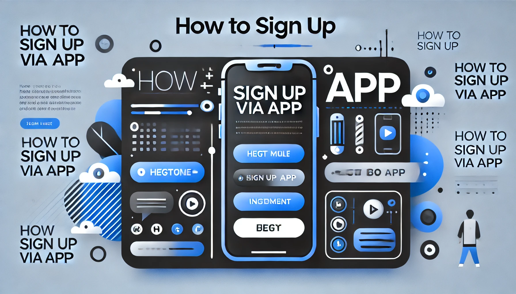 How to sign up via app